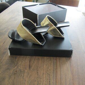 UNITED NUDE Architectural Slide Sandals – Black & Gold – Size 39